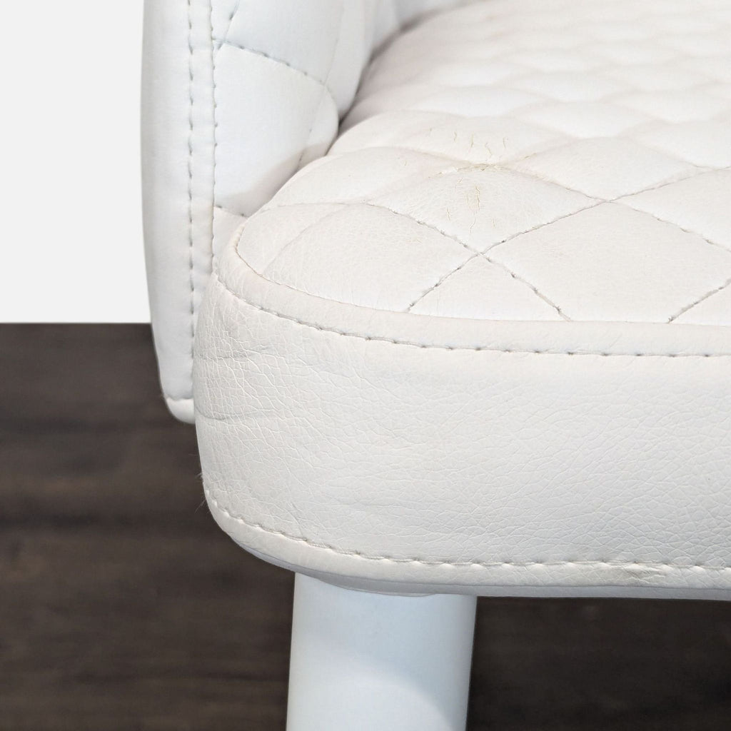 Set of Six Moe's Home Collection Quilted Dining Armchairs