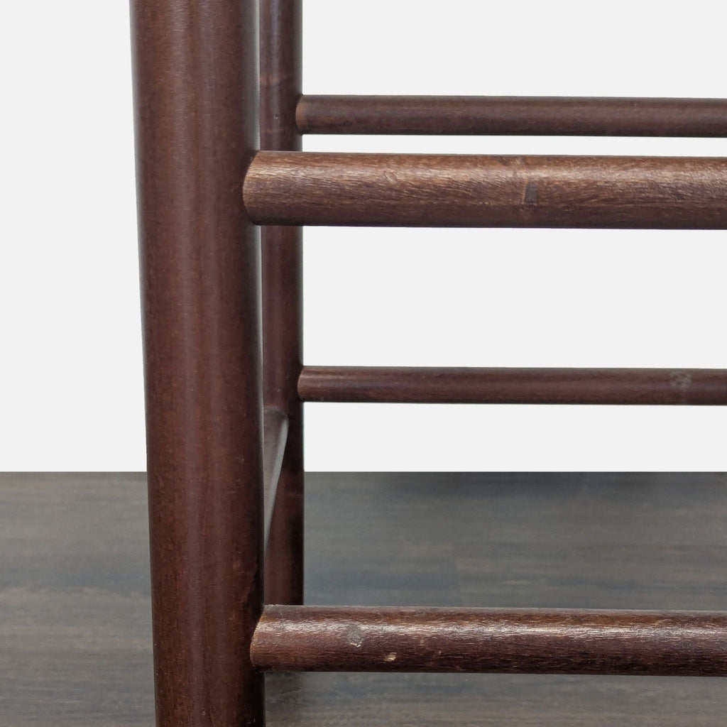Wood Bench with Webbing Top