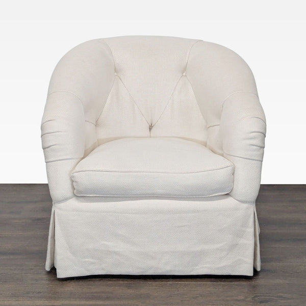 Marco San Francisco Swivel Lounge Chair with Tufted Back and Skirted Base - Accepted Offer (32.58% discount)