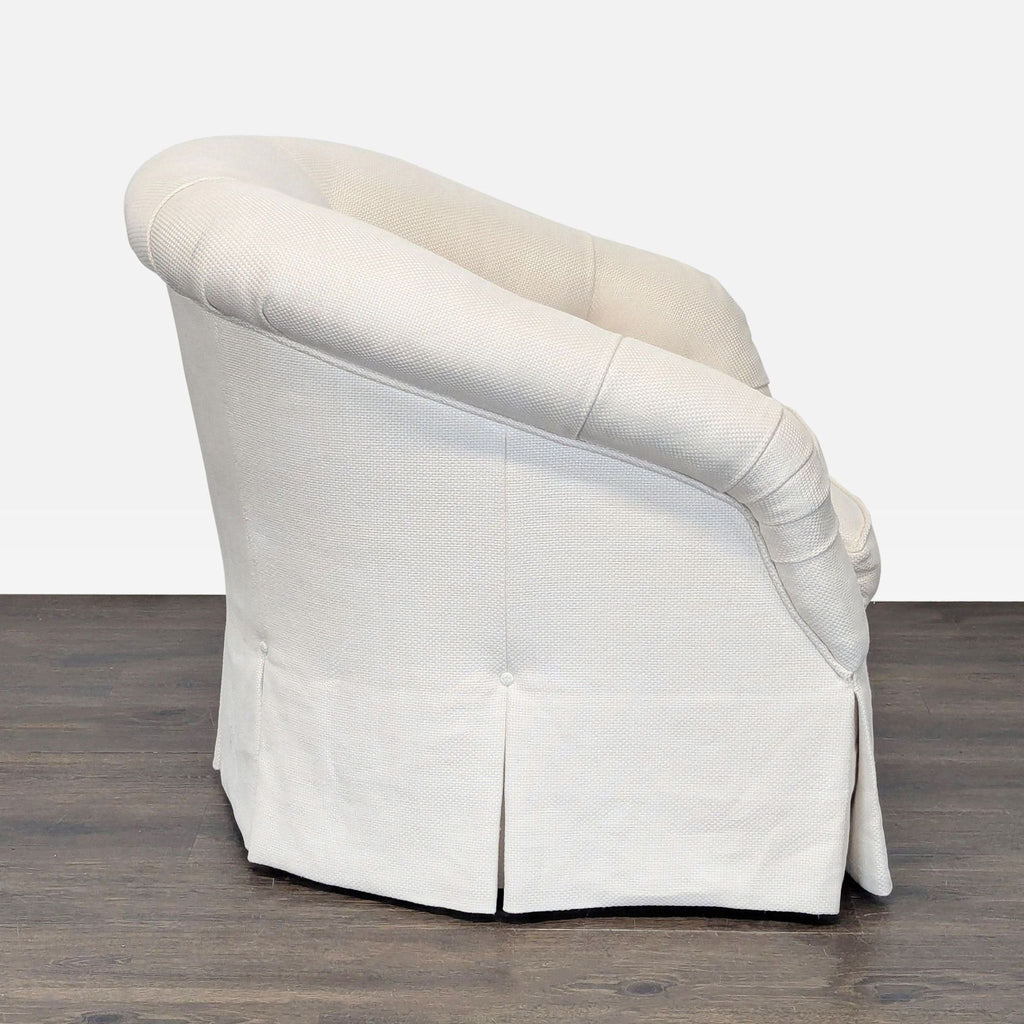 Marco San Francisco Swivel Lounge Chair with Tufted Back and Skirted Base - Accepted Offer (32.58% discount)