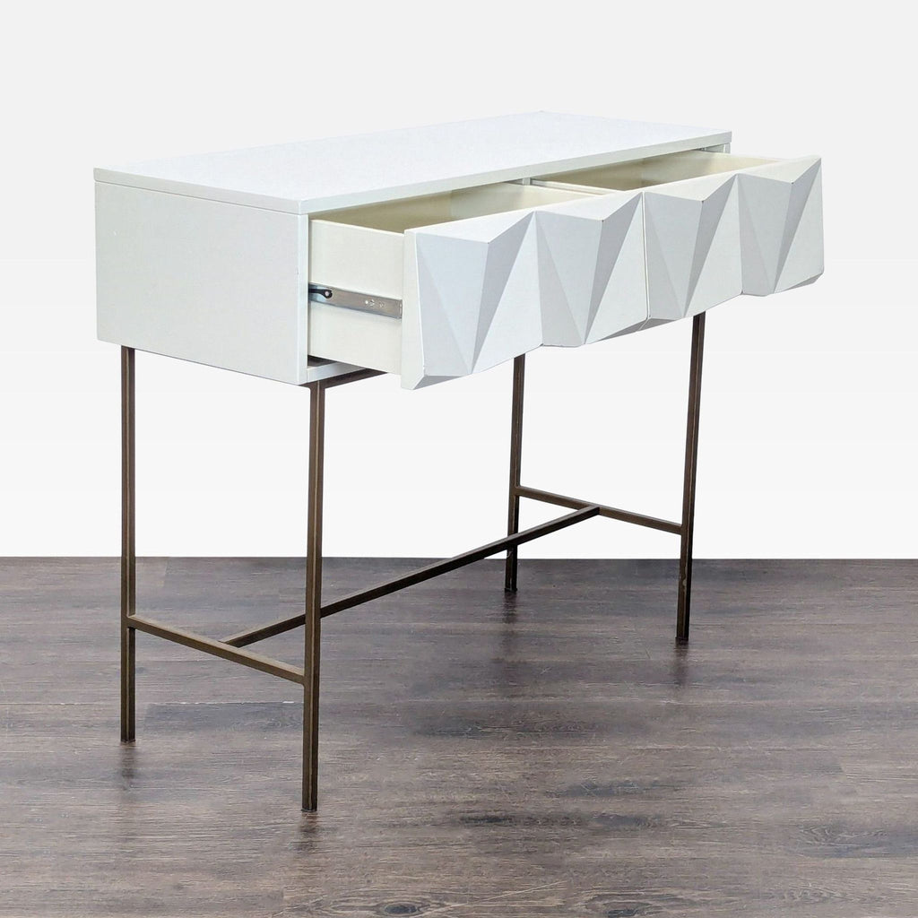 West Elm Sculpted Geo Console
