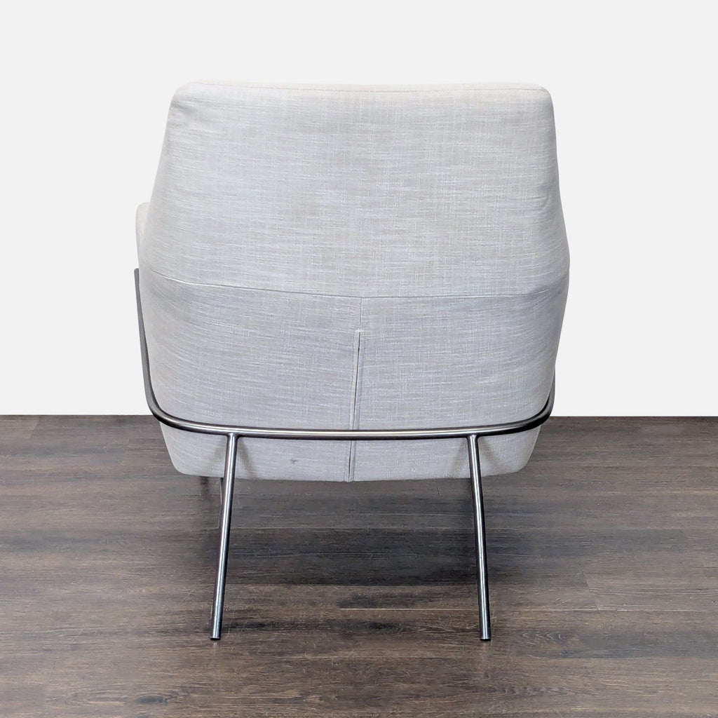 West Elm Contemporary  Lounge Accent Chair in Oatmeal Upholstery - Accepted Offer (32.14% discount)