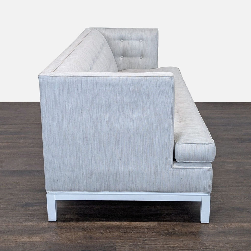 Jonathan Adler Modern 3-Seat Sofa in Light Grey Upholstery