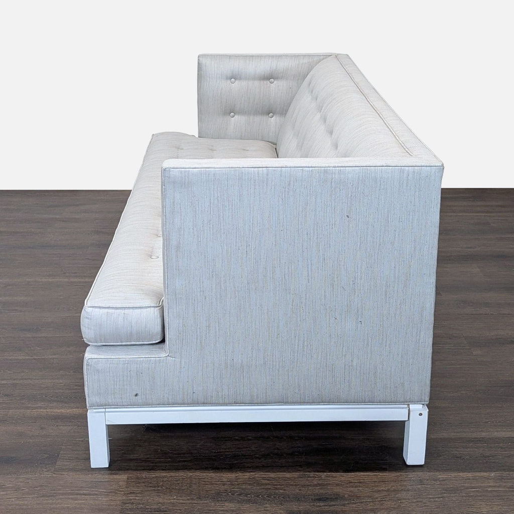 Jonathan Adler Modern 3-Seat Sofa in Light Grey Upholstery
