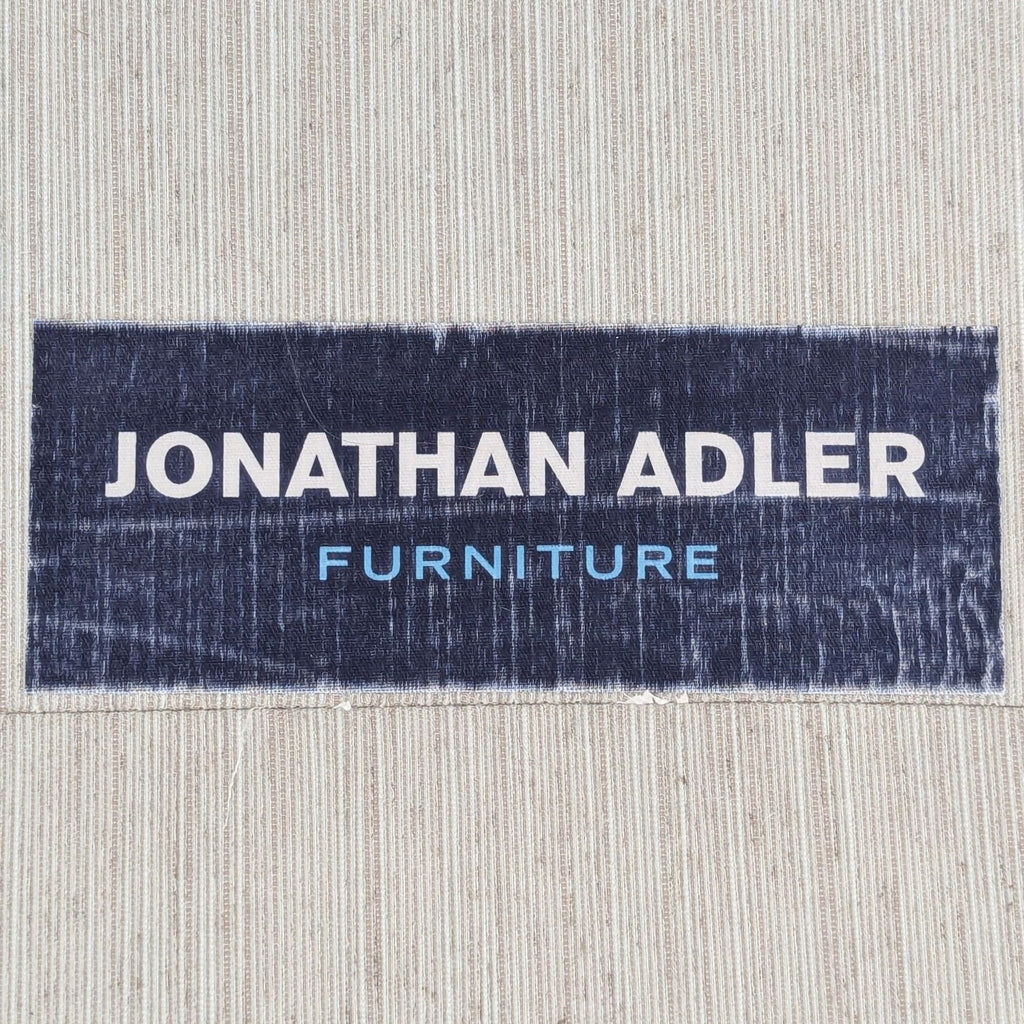 Jonathan Adler Modern 3-Seat Sofa in Light Grey Upholstery