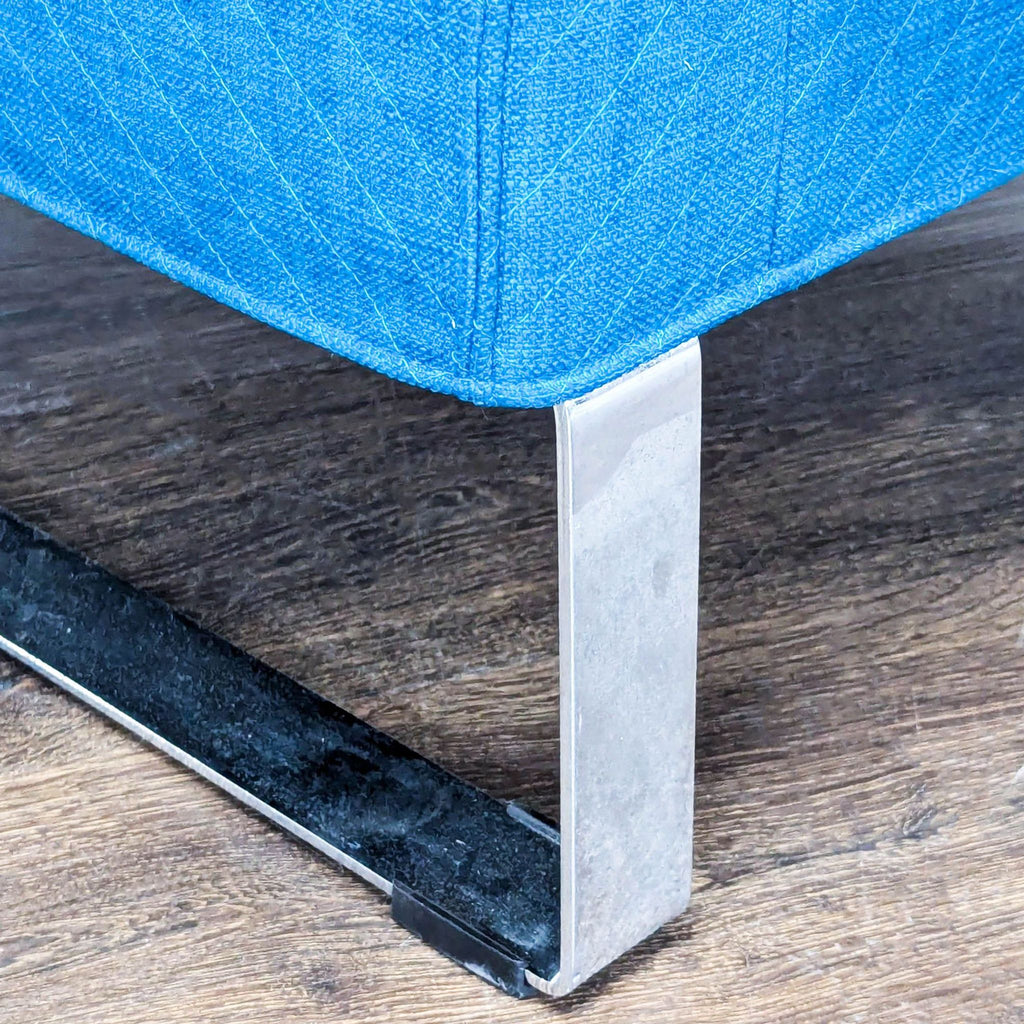 Ikea Modern Blue Lounge Chair with Metal Legs - Accepted Offer (33.33% discount)