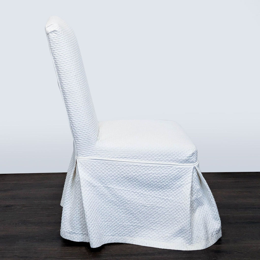 Pottery Barn Slipcovered Parsons Dining Chair on Wheels - Accepted Offer (9.09% discount)