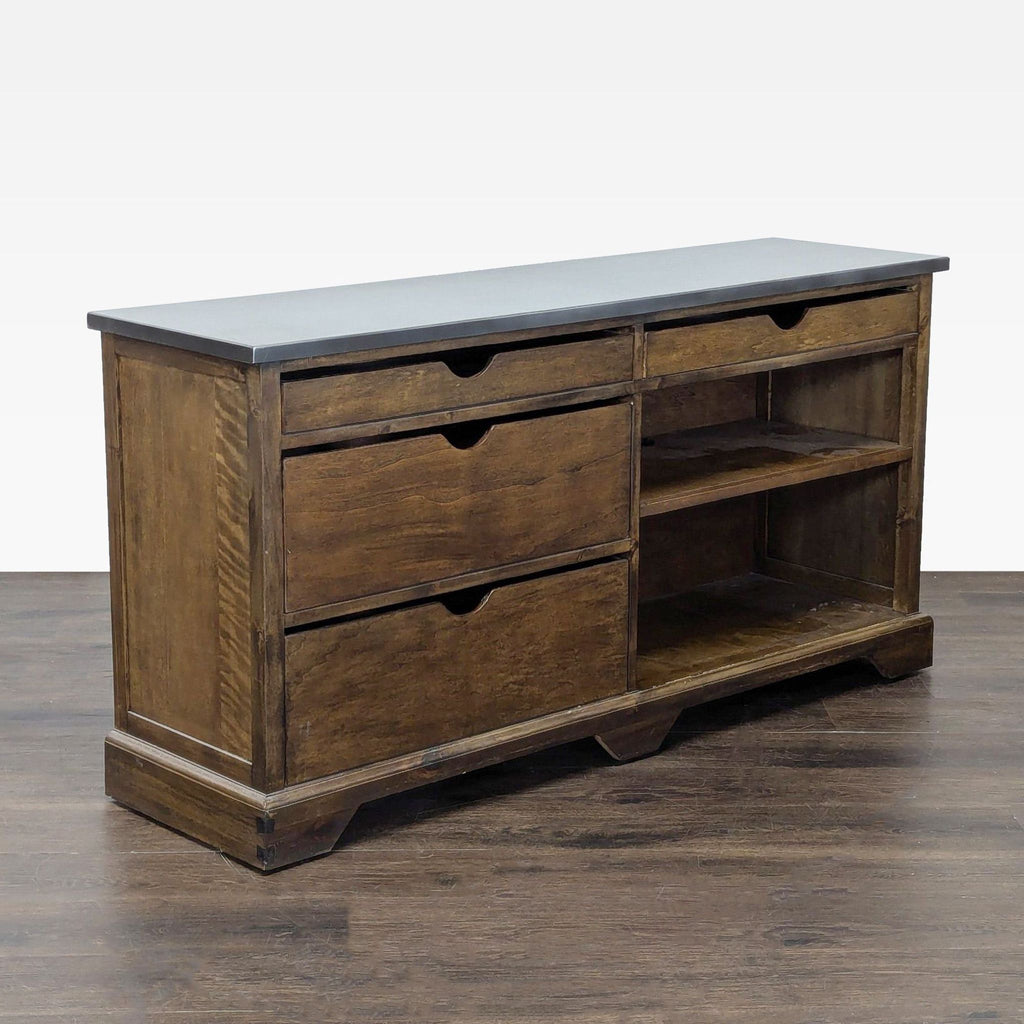 World Market Wood and Metal Media Console