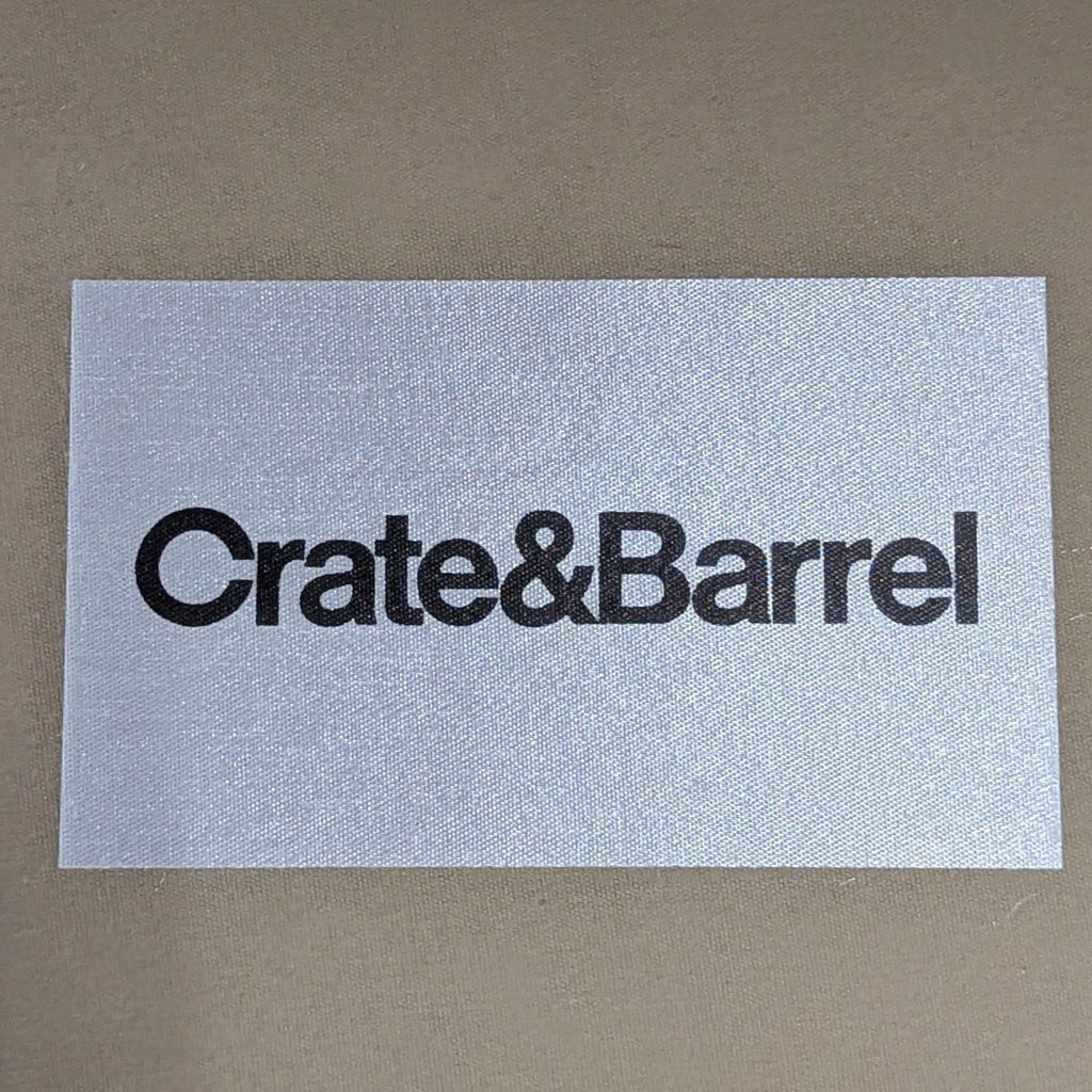 Crate & Barrel 3-Seat Modern Light Cream Sofa