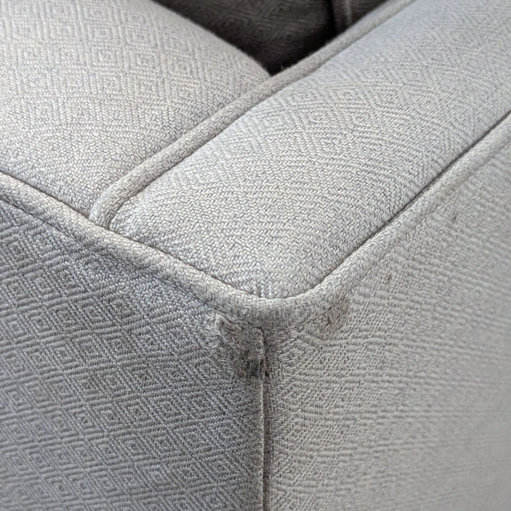 Crate & Barrel 3-Seat Modern Light Cream Sofa