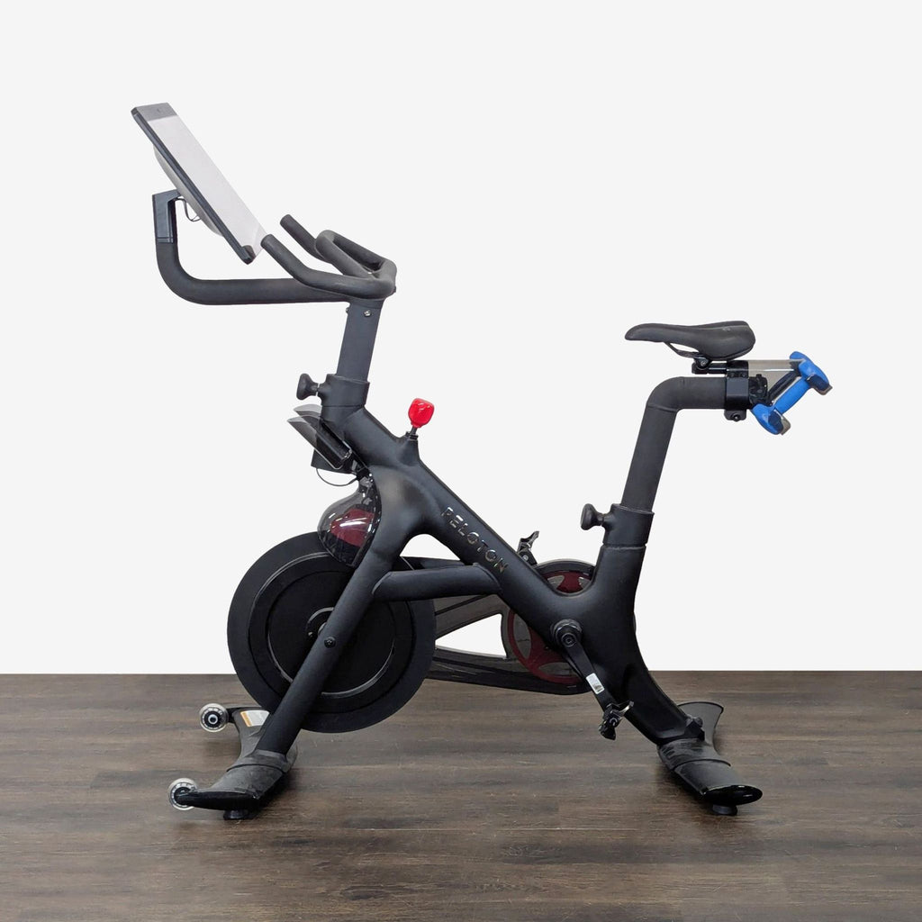 Peloton Exercise Bike with Touchscreen and Dumbbells - Gym Equipment