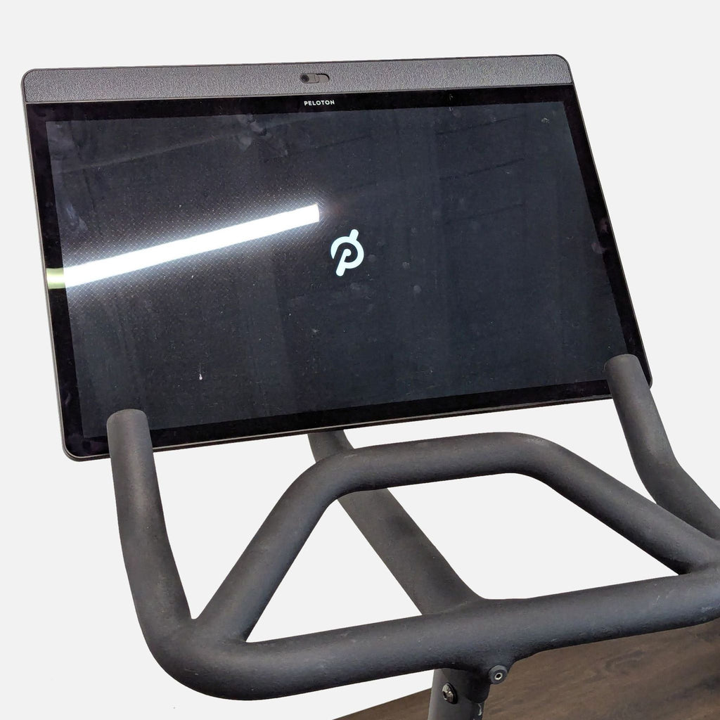 Peloton Exercise Bike with Touchscreen and Dumbbells - Gym Equipment