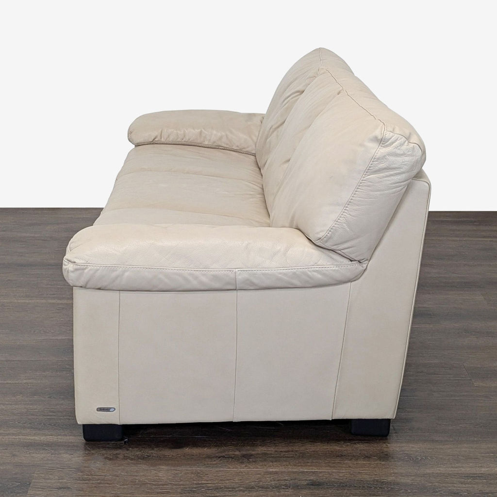 Italsofa 3-Seat Sofa in Beige Leather