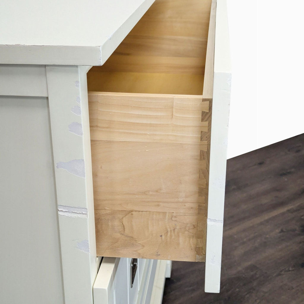 Two Drawer Storage Chest with Shelf