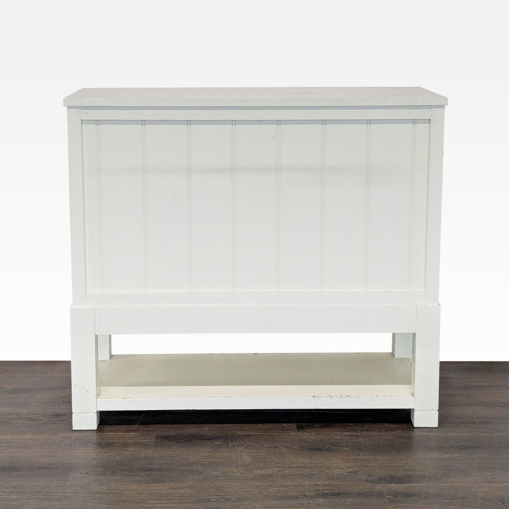 Two Drawer Storage Chest with Shelf