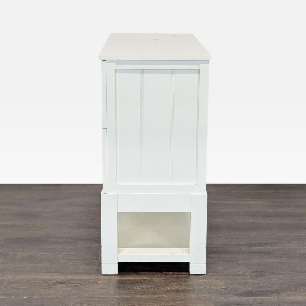 Two Drawer Storage Chest with Shelf