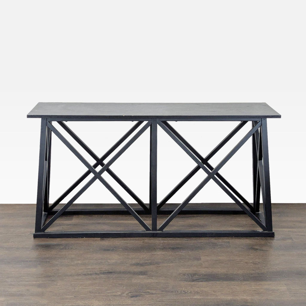 Target Wood Geometric Frame Console Table