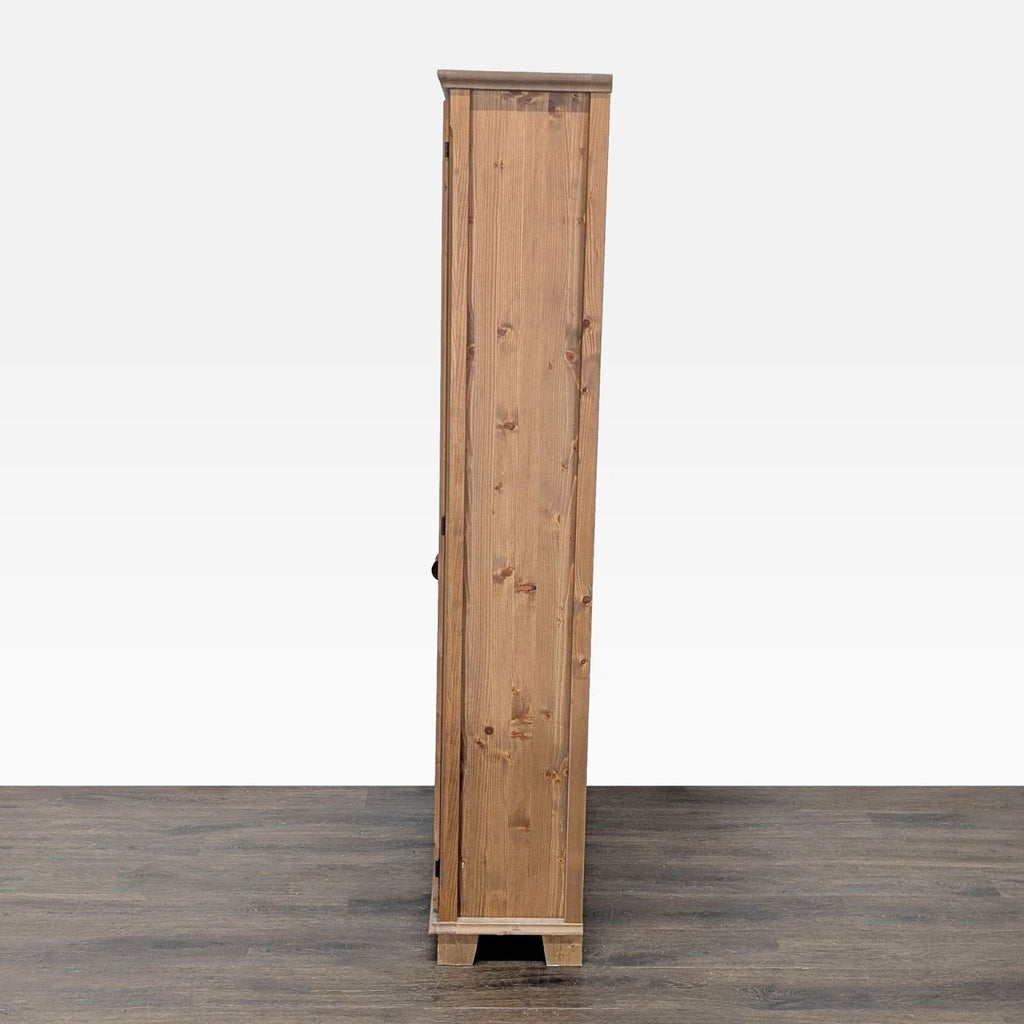 Glass Door Cabinet with Interior Shelving