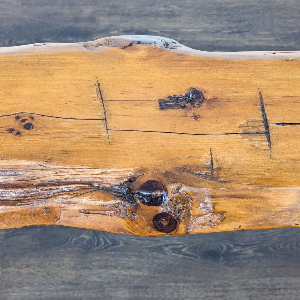 Live Edge Pipe Console Table