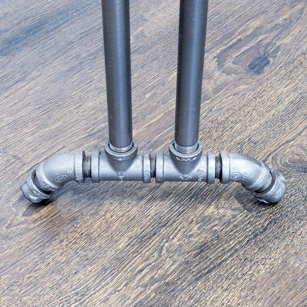 Live Edge Pipe Console Table