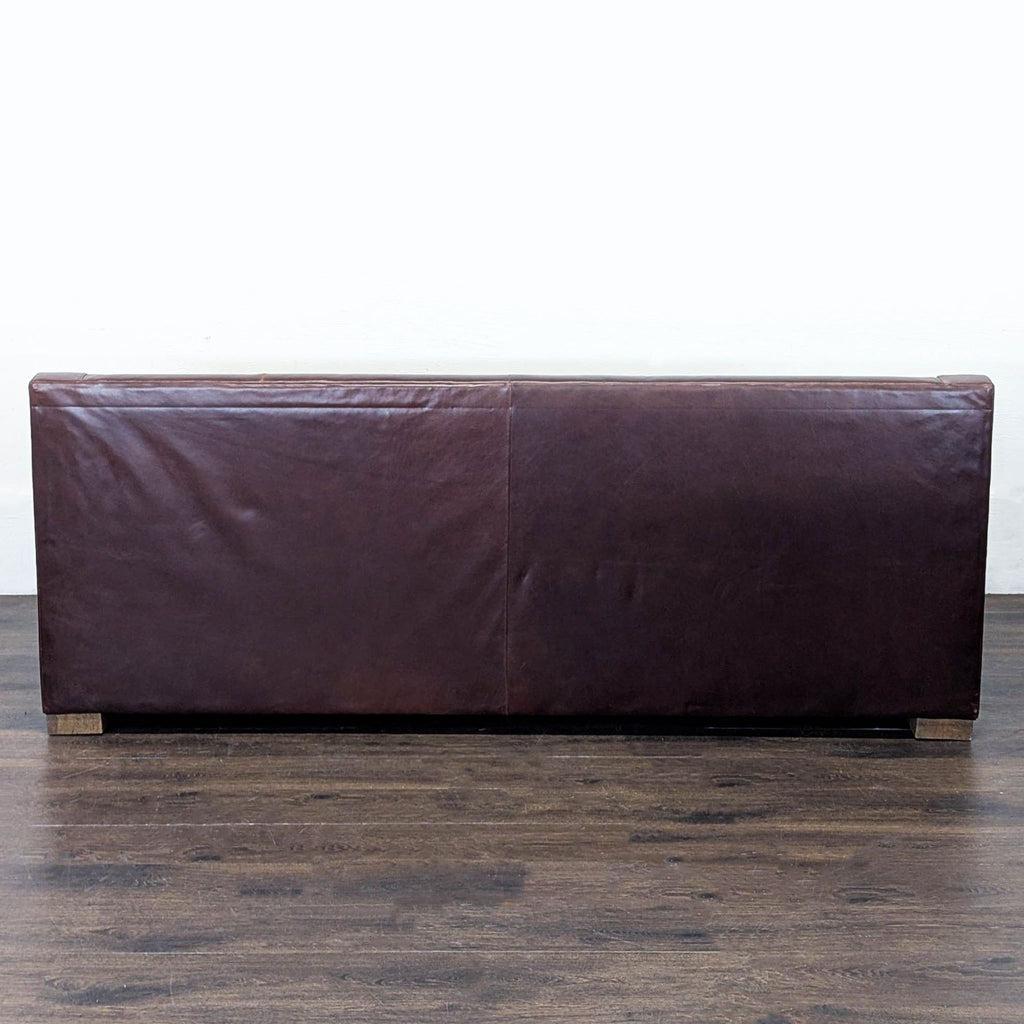Sugarhill Custom Upholstery Classic 3-Seat Brown Leather Sofa – Comfortable and Stylish