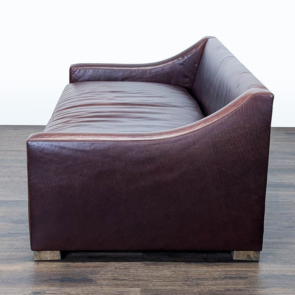 Sugarhill Custom Upholstery Classic 3-Seat Brown Leather Sofa – Comfortable and Stylish