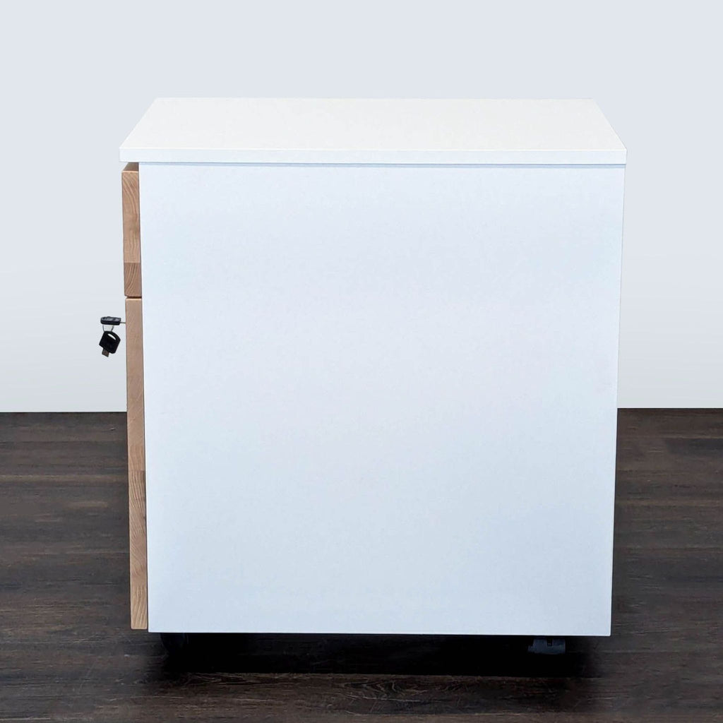 Modern 2-Drawer Mobile Office Cabinet with Lock and Wheels - Accepted Offer (24.53% discount)