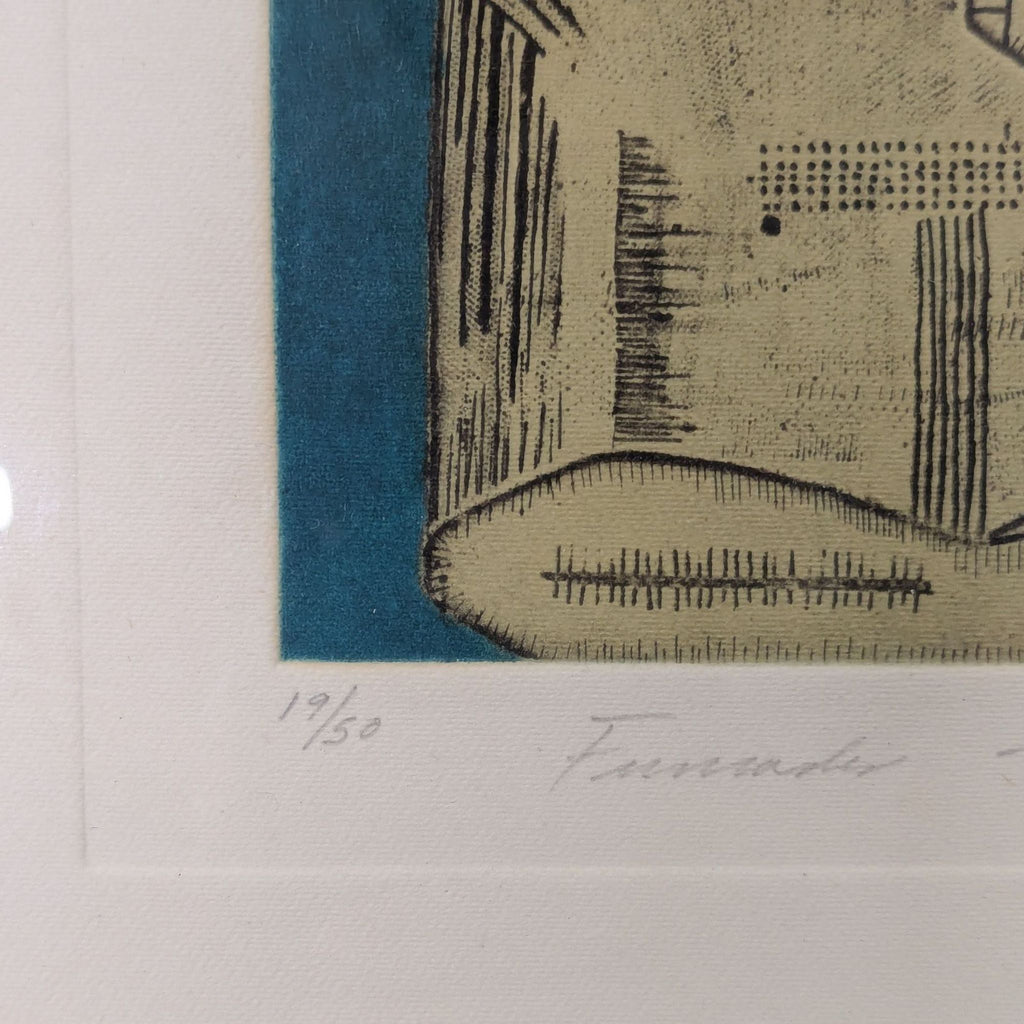Mario Romero Limited Edition Aquatint Titled “Fumades”