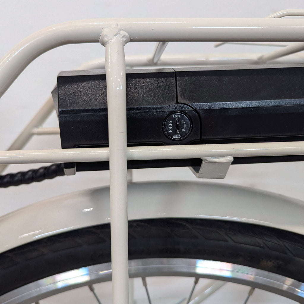 Retrospec Electric City Bike - Step-Through Frame with Rear Rack