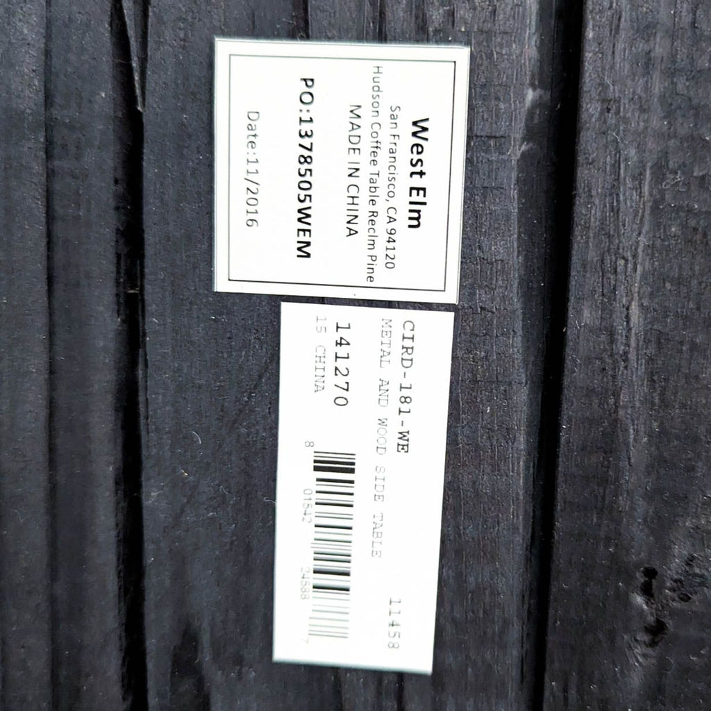 West Elm Wood Top End Table on Metal Frame - Accepted Offer (25.17% discount)