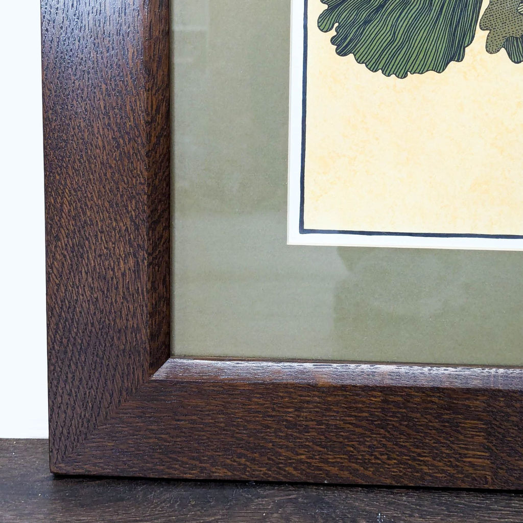 Stickley ‘Ginkgo in Autumn’ Framed Arts & Crafts Artwork by Anita Munman, 1994