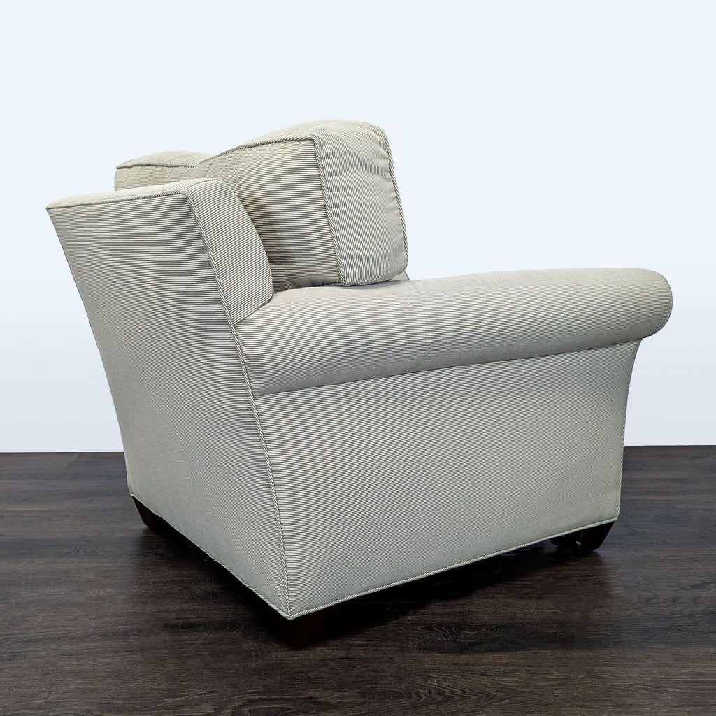 Comfy Lounge Chair with Matching Ottoman - Light Sage