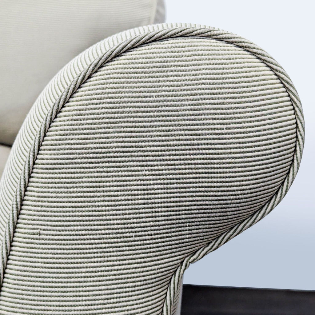 Comfy Lounge Chair with Matching Ottoman - Light Sage