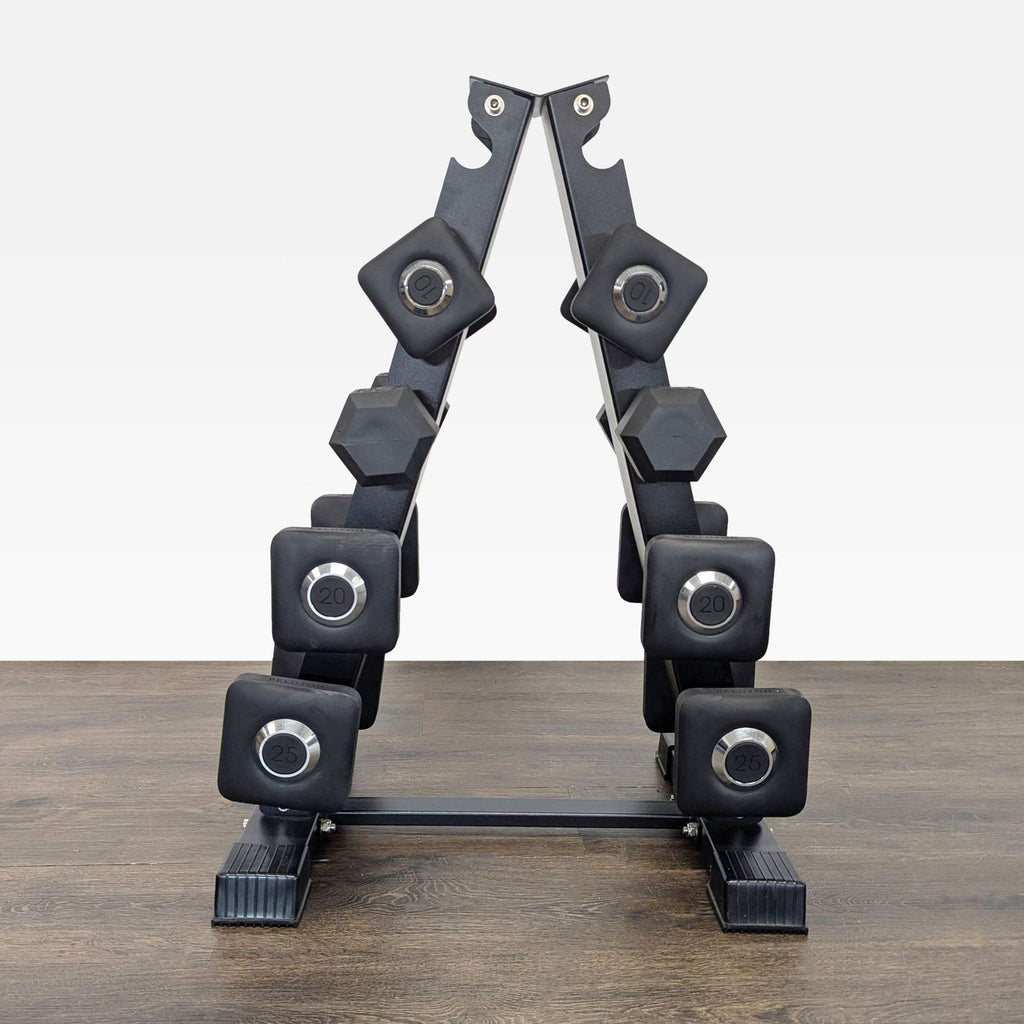 Peloton Dumbbell Set with Rack - 10lb to 25lb Weights, Gym Equipment - Accepted Offer (23.21% discount)