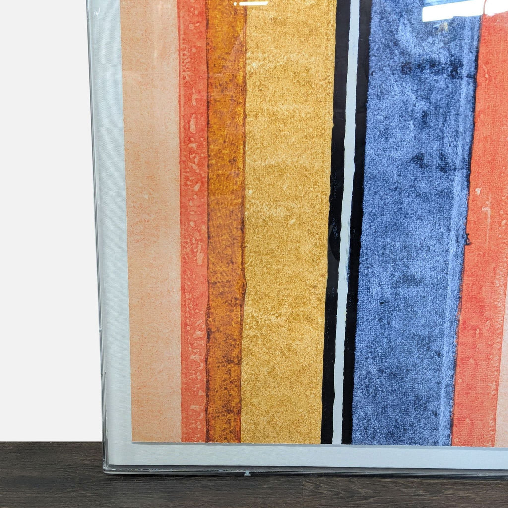 Contemporary Abstract Mixed Media Artwork in Lucite Shadowbox Frame - Accepted Offer (22.22% discount)