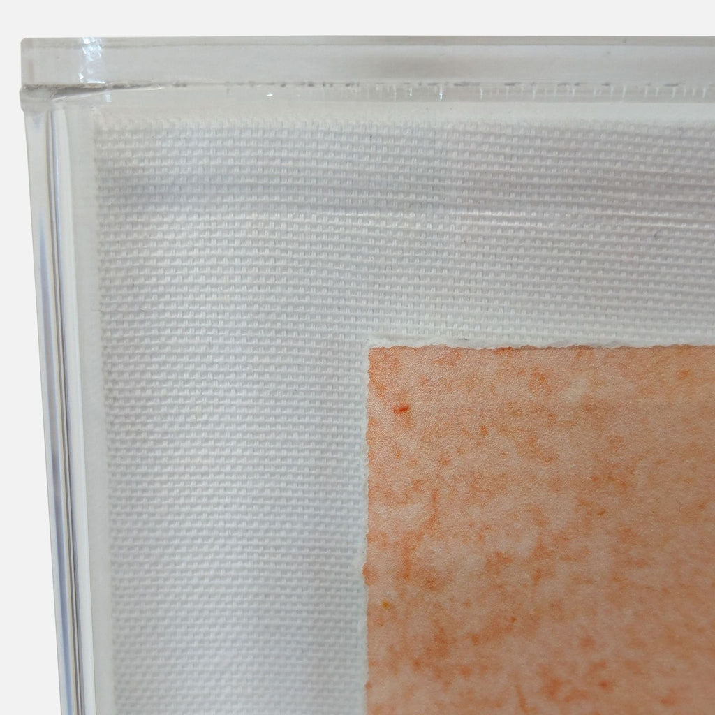 Contemporary Abstract Mixed Media Artwork in Lucite Shadowbox Frame - Accepted Offer (22.22% discount)