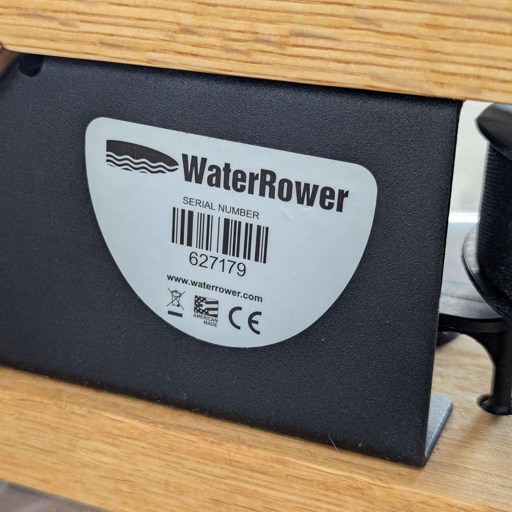 Natural wood WaterRower rower brings realistic, quiet rowing experience to any modern home gym space.