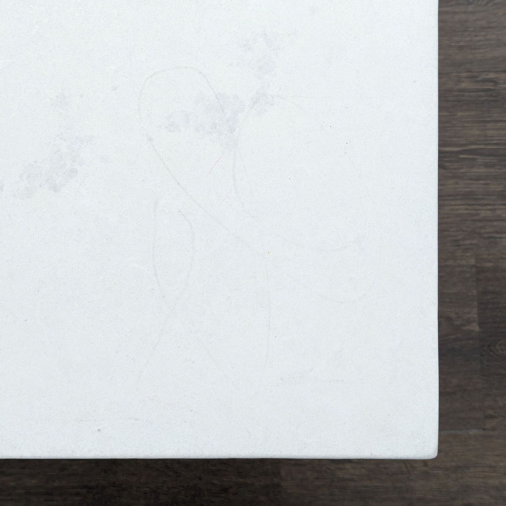 Century Furniture Faux Stone Top Coffee Table