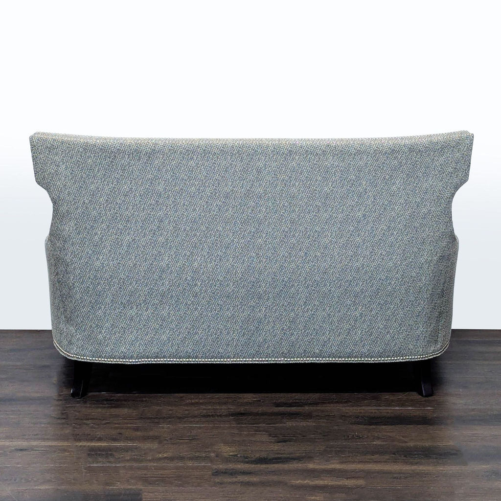 Thomasville Modern Grey Upholstered Loveseat with Nailhead Trim