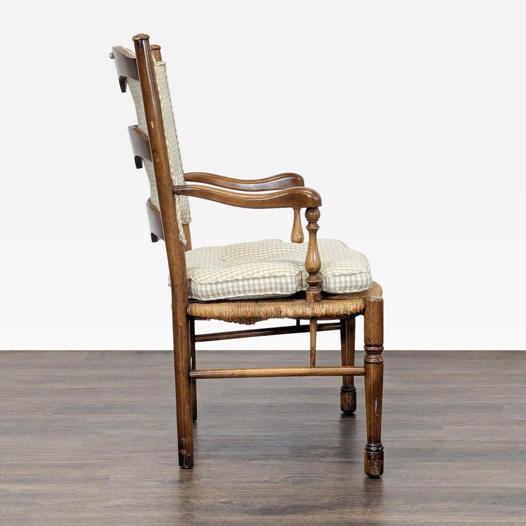 Ladderback Dining Armchair with Rush Seat