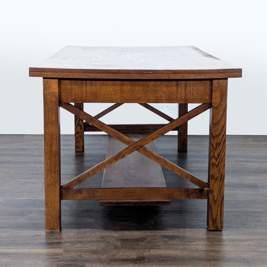 One Drawer Oak Dining Table