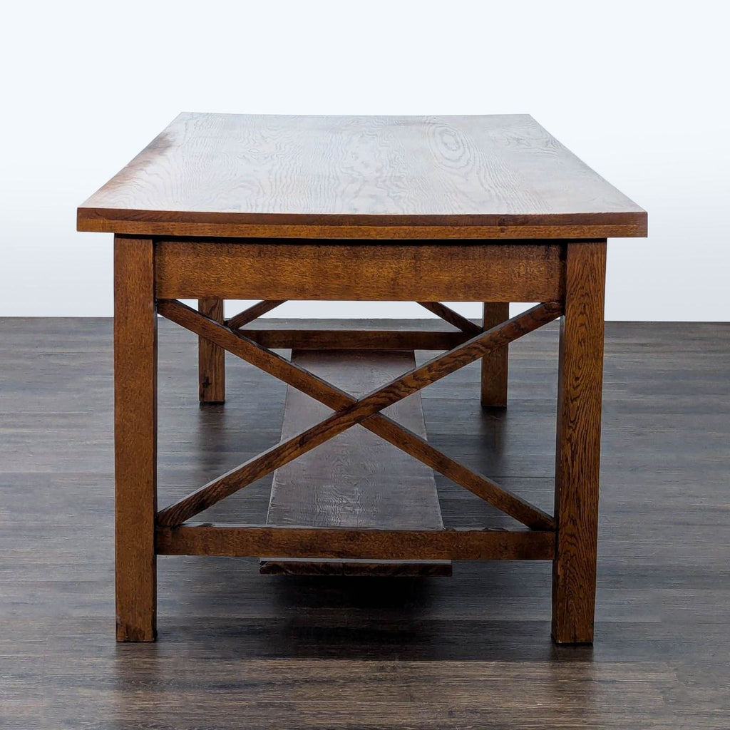 One Drawer Oak Dining Table