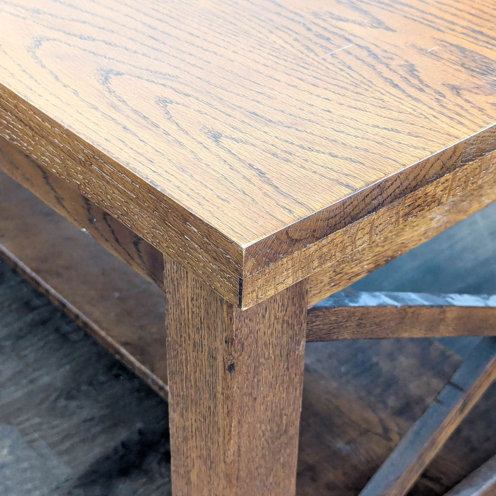 One Drawer Oak Dining Table