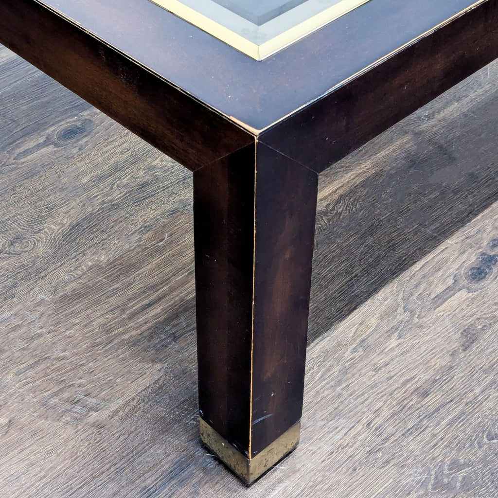 Coffee Table with Glass Inserts