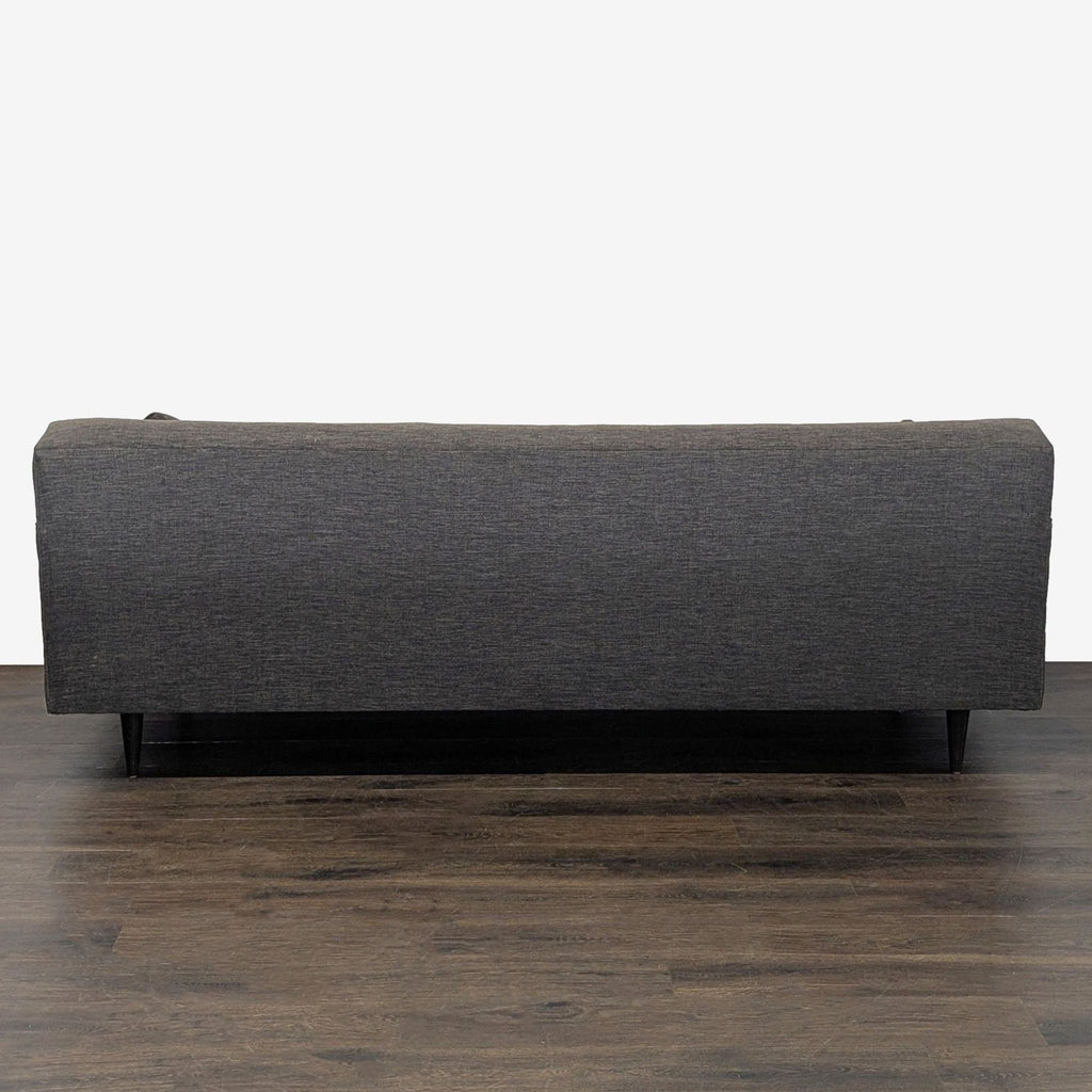 Modern Dark Grey 3-Seat Sofa with Cushions