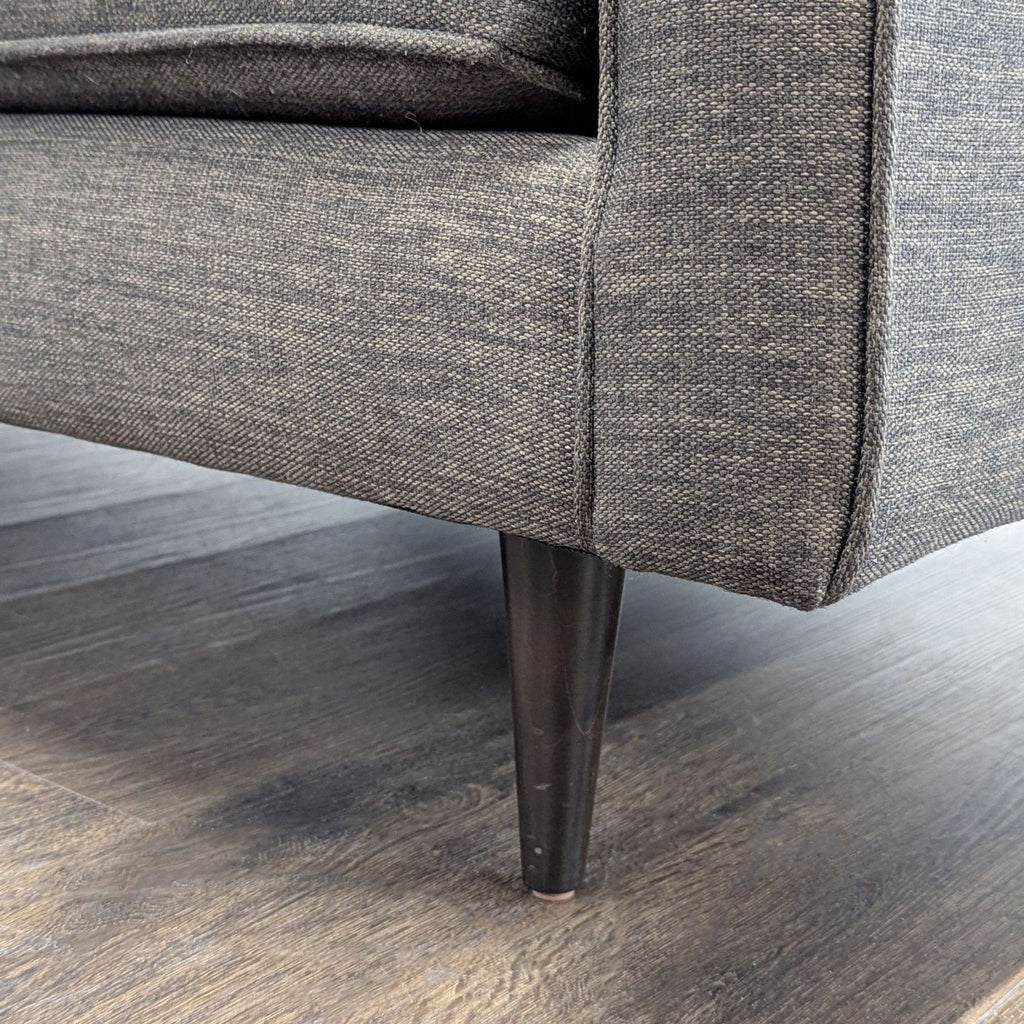 Modern Dark Grey 3-Seat Sofa with Cushions