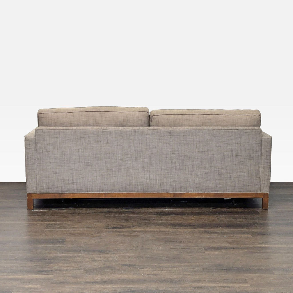 Modern Sleeper Sofa with Wooden Base and Button-Tufted Back
