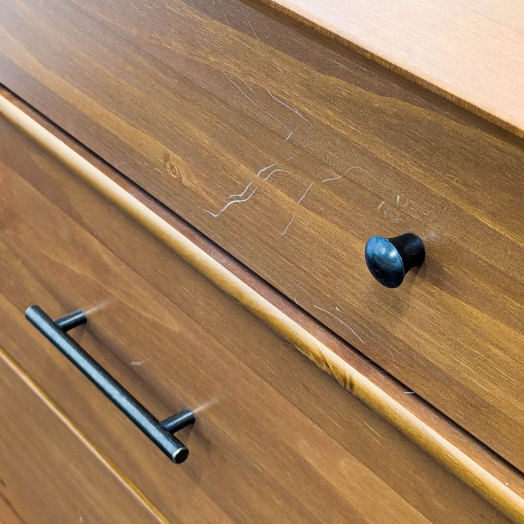AllModern Hudsyn 6-Drawer Mid-Century Modern Wood Dresser