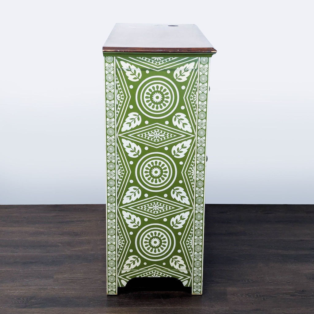 Pottery Barn Green Patterned 3-Drawer Dresser/Desk - Accepted Offer (17.13% discount)