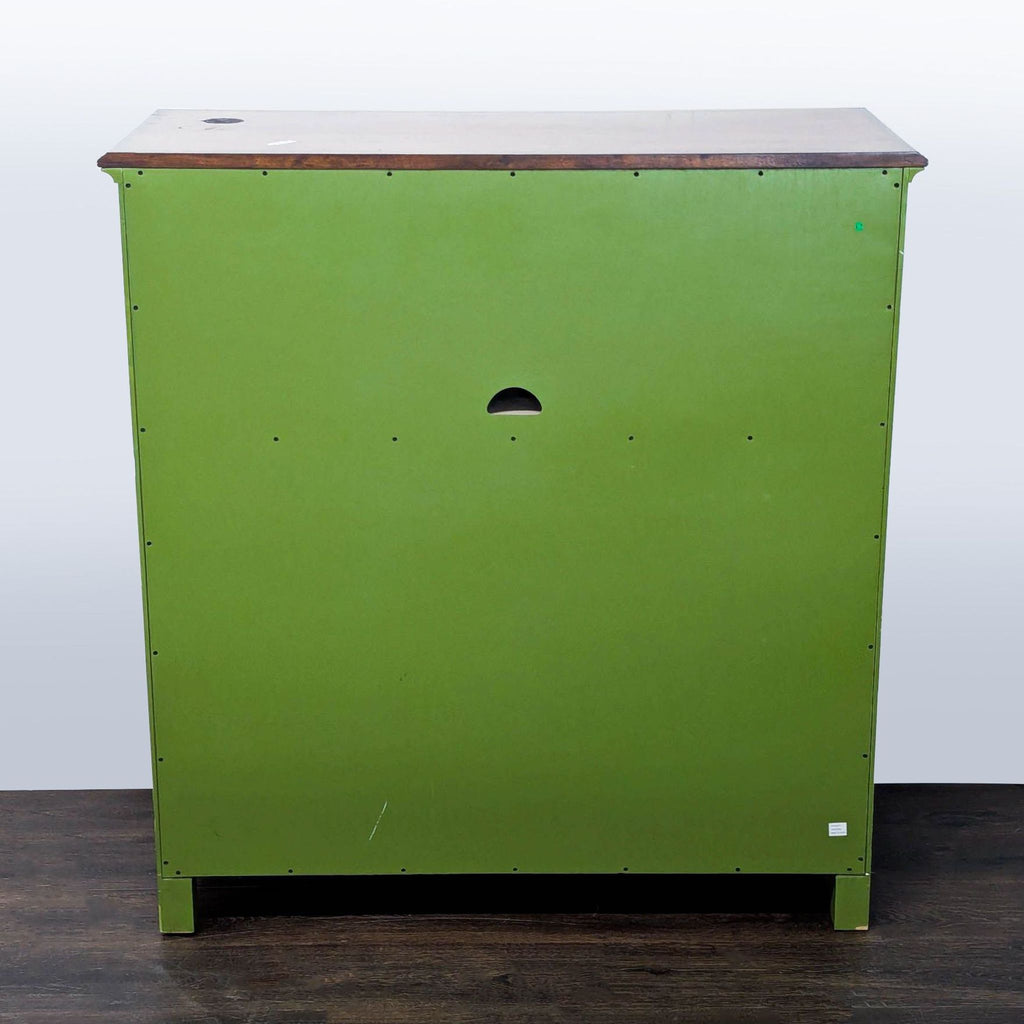 Pottery Barn Green Patterned 3-Drawer Dresser/Desk